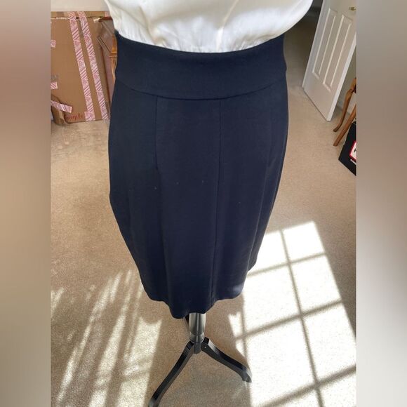 Halogen Dress Womens Beige Black Sleeveless Fitted Trim Sheath Size 4 - Picture 4 of 10